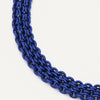 In Perfect Time Necklace - Metallic Royal Blue