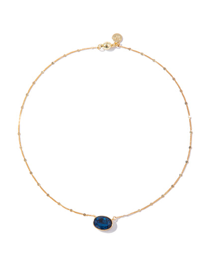 Island Necklace - Dark Navy
