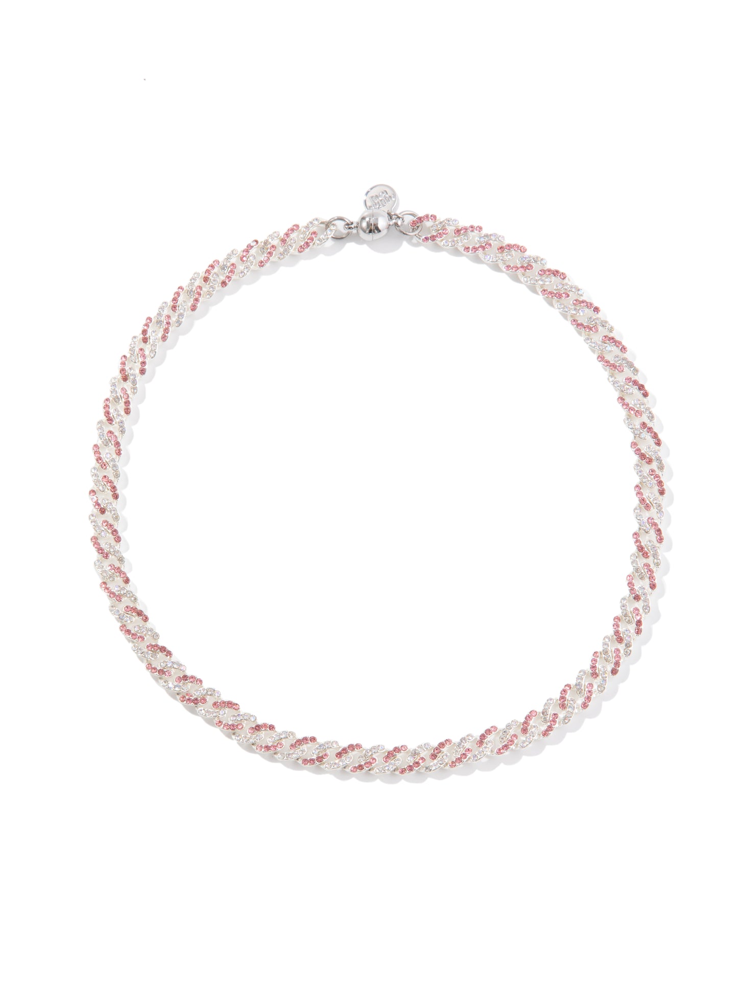 Itsy Queen Necklace - Liquid Metallic Pearl White Pink