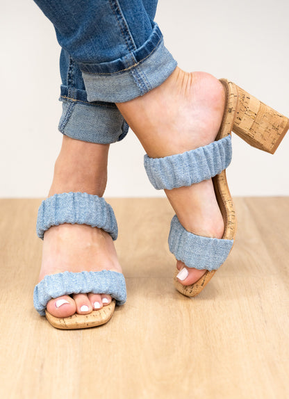 Corky's Tropic Like Its Hot Heel - Blue Denim