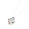 Mon Cherie Necklace - Silver Metallic Pearl White