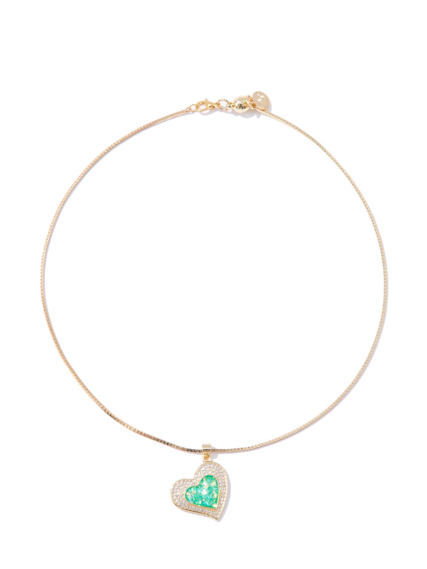 Jade Serenade Necklace - Gold