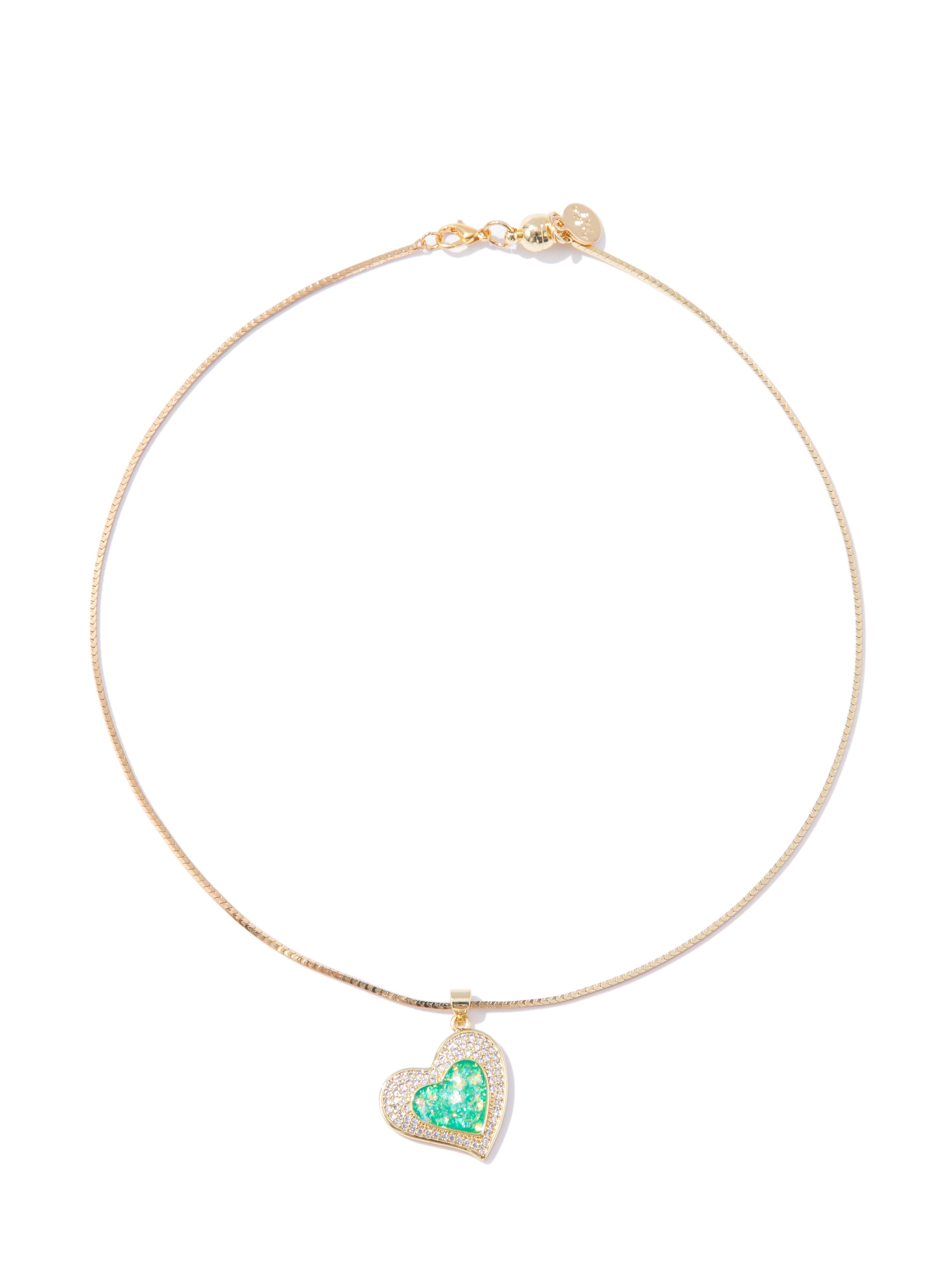 Jade Serenade Necklace - Gold