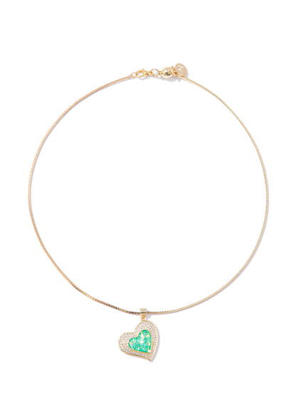 Jade Serenade Necklace - Gold