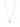 Jewel Kiss Drop Necklace - Linen Snow Glow