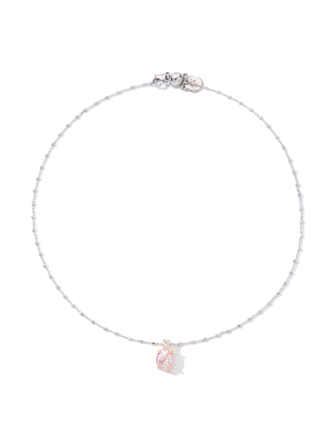 Jewel Rush Necklace - Silver Petal