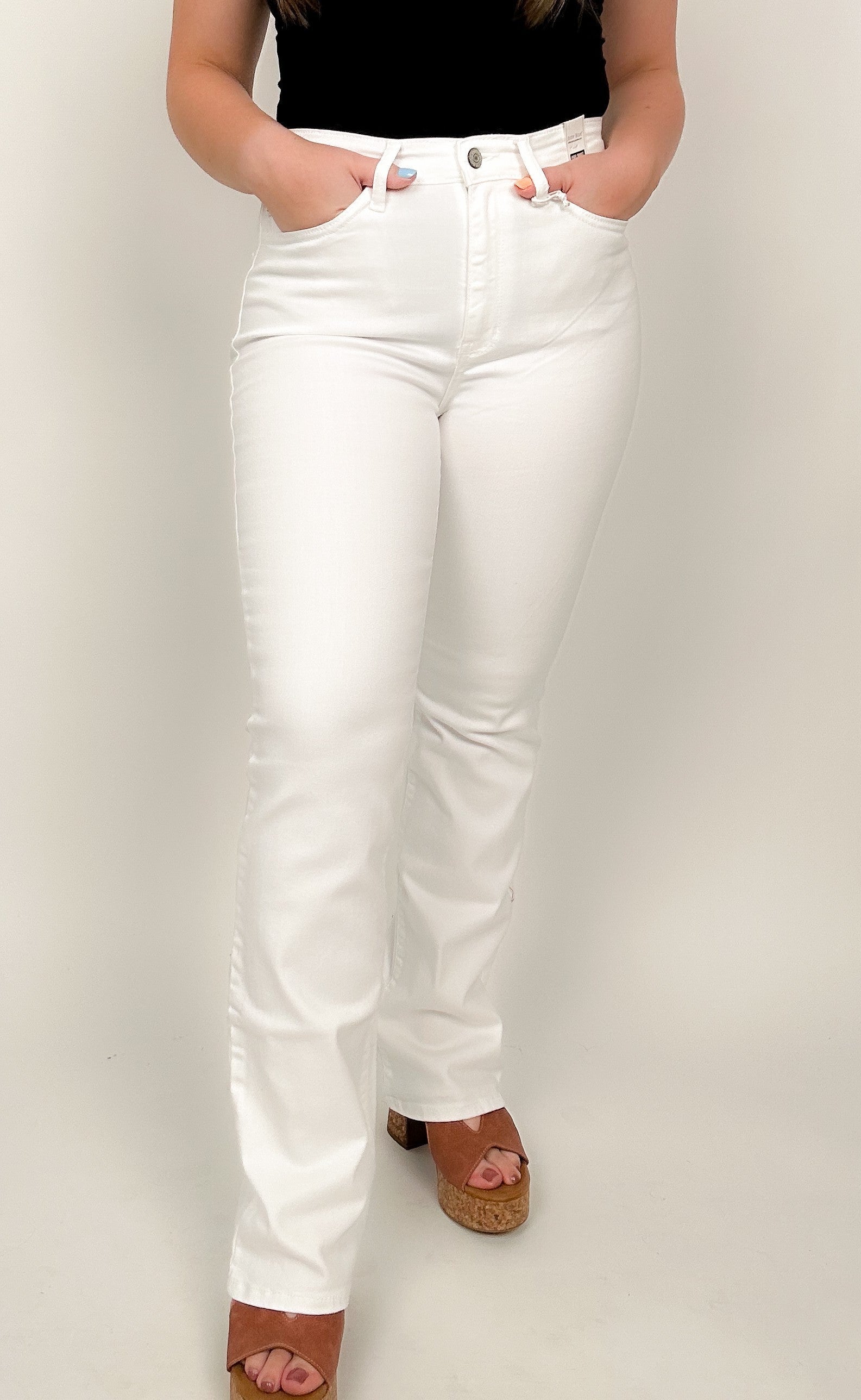 Judy Blue White Bootcut Jeans