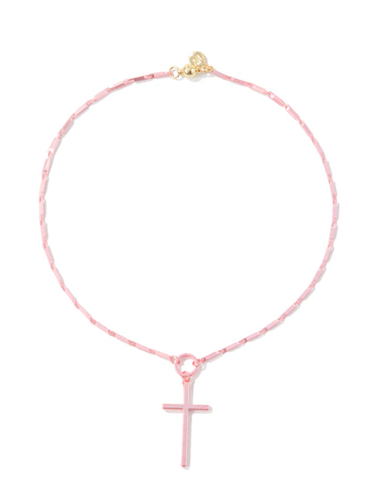 Karlie Necklace - Metallic Flamingo Pop