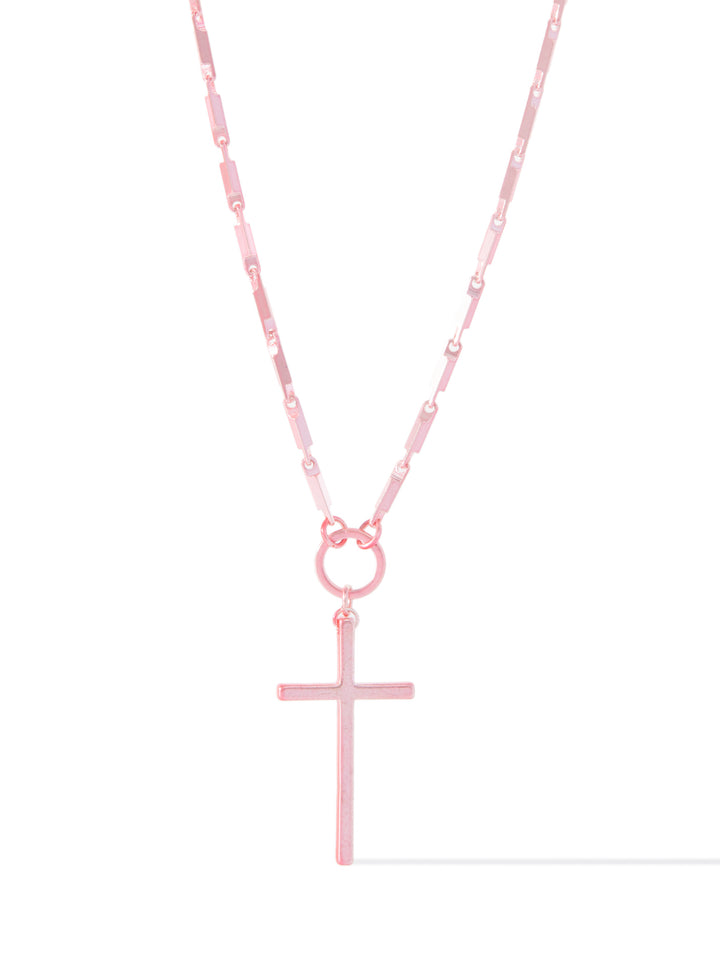 Karlie Necklace - Metallic Flamingo Pop
