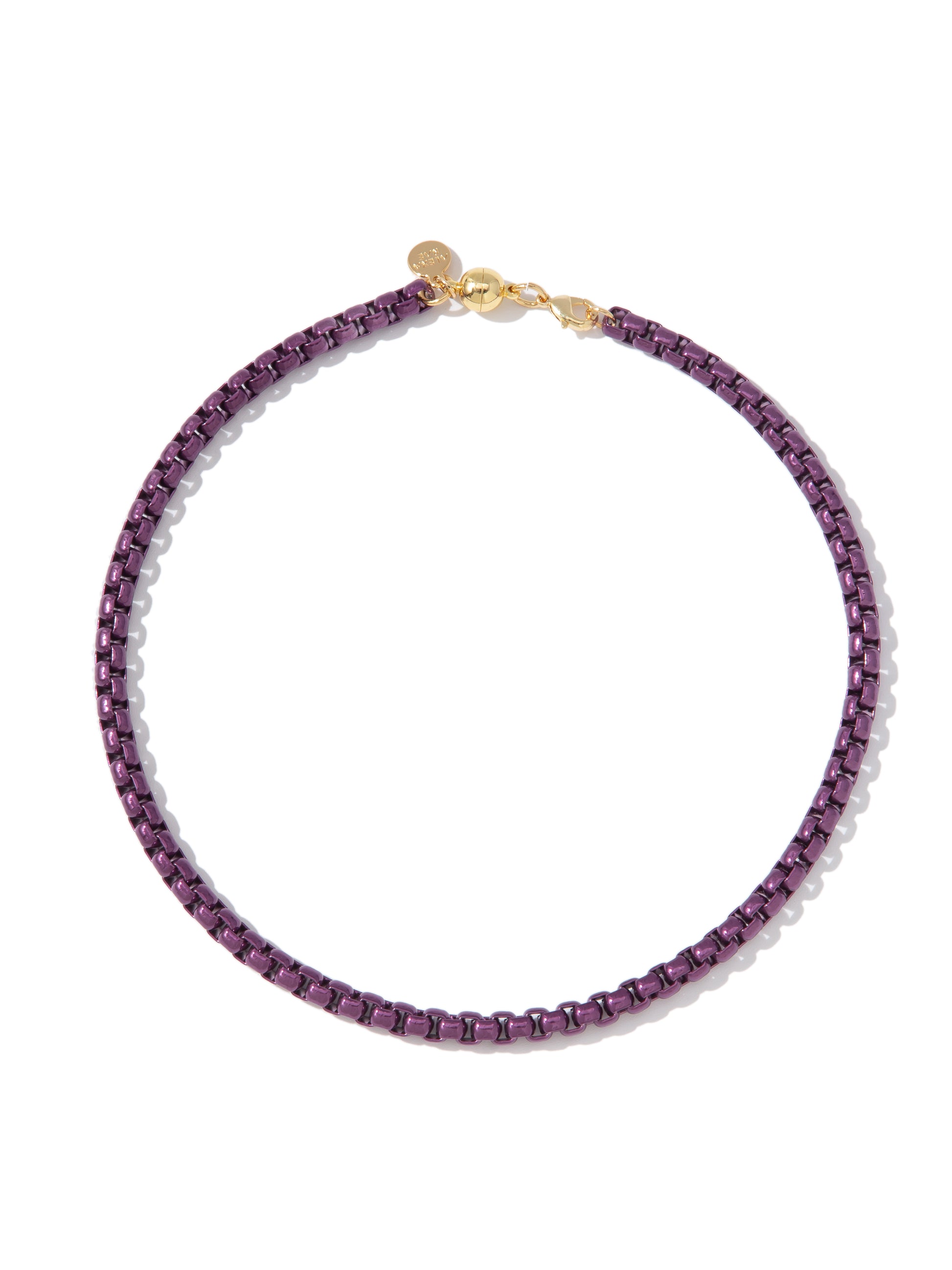 Katerina Necklace - Metallic Velvet Orchid