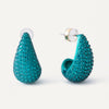 Kelly Earrings - Metallic Teal