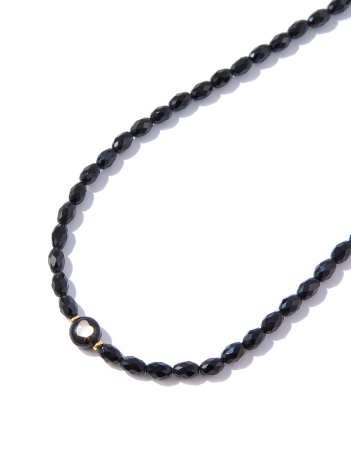 Eclipse Heart Necklace - Black