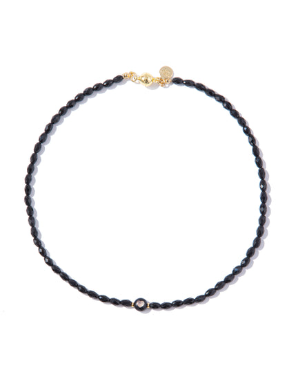 Eclipse Heart Necklace - Black