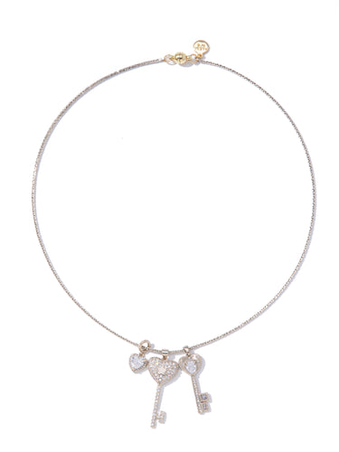 Key To The Stars Necklace - Linen