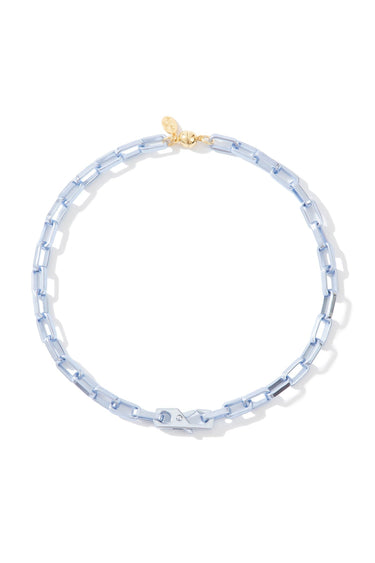 Gravity Necklace - Liquid Metallic Ice Blue