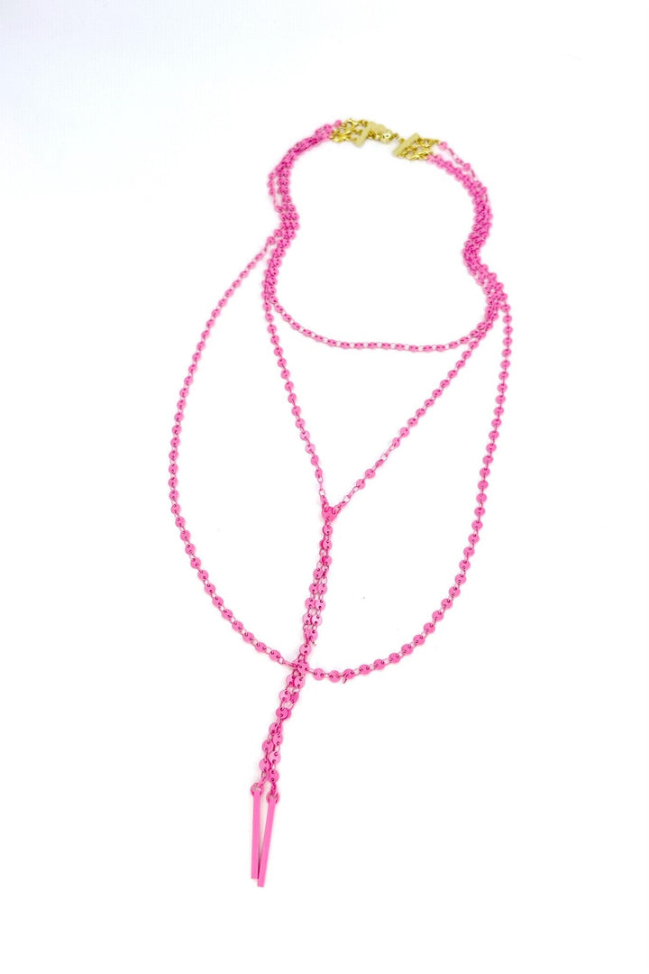 Cameron Necklace - Barbie Pink