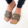 Soda Flair City Slide Sandal - Black Natural