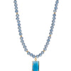 Laurel Necklace - Gold Navy