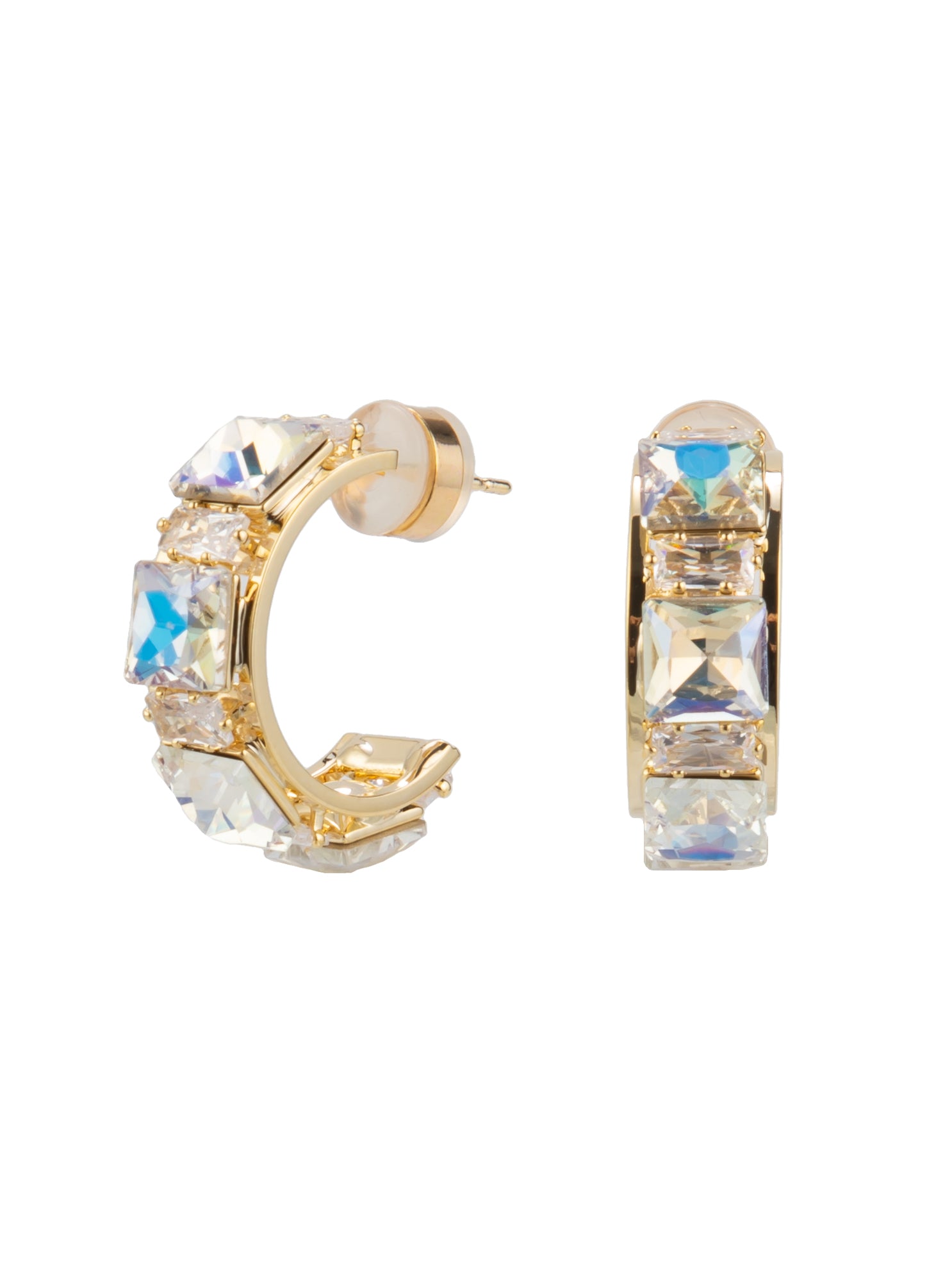 Leslie Earrings - Gold Clear