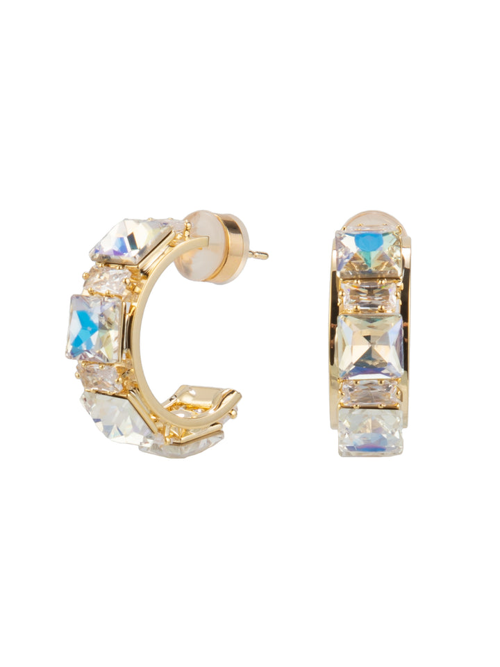 Leslie Earrings - Gold Clear