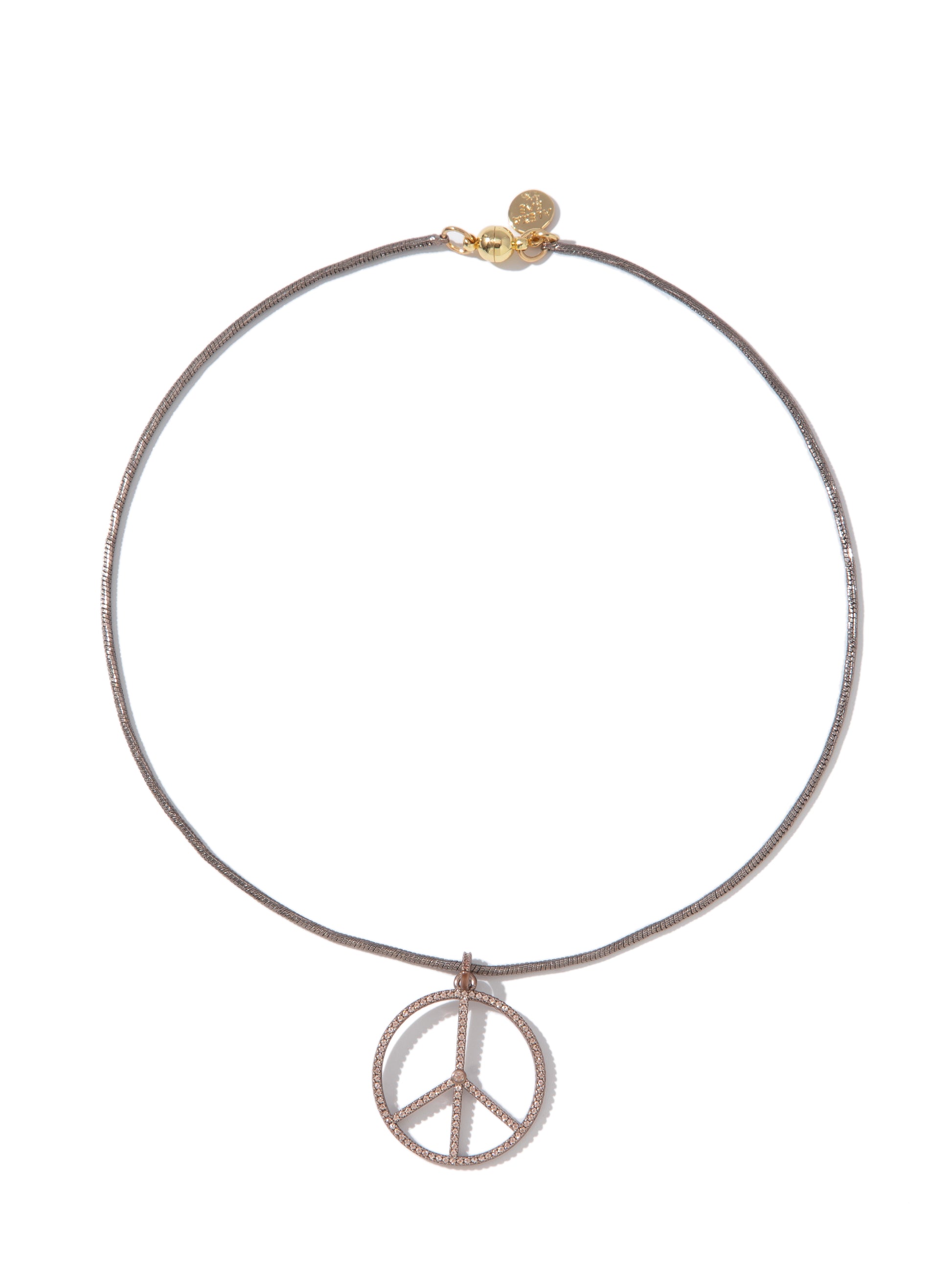Let It Be Necklace - Metallic Latte