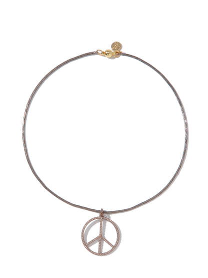 Let It Be Necklace - Metallic Latte