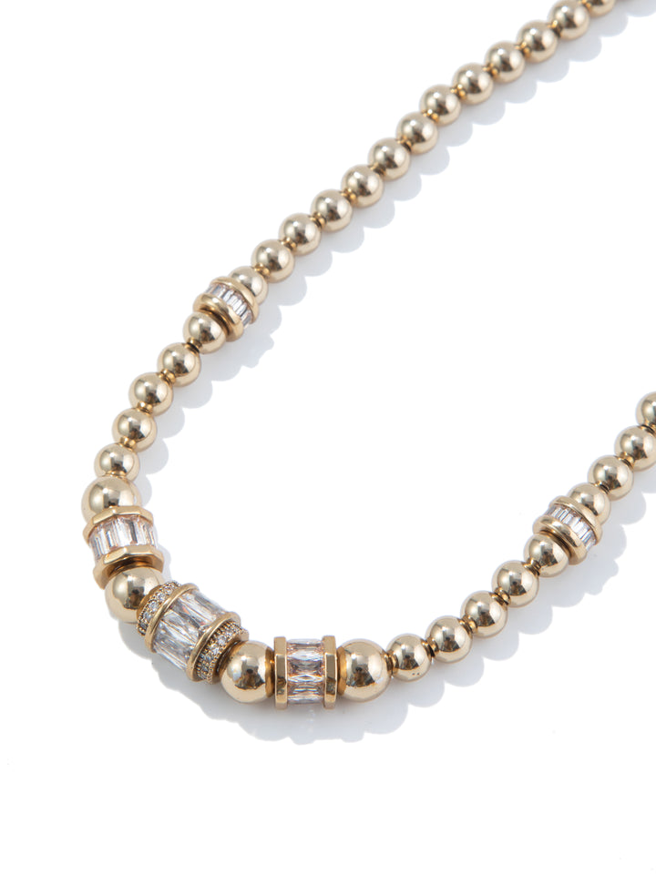 Let You Love Me Necklace - Metallic Linen