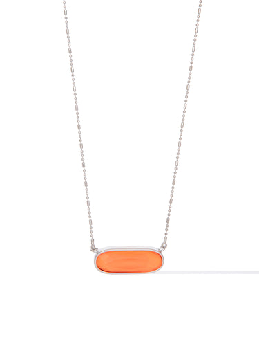 Lightbar Necklace - Neon Coral