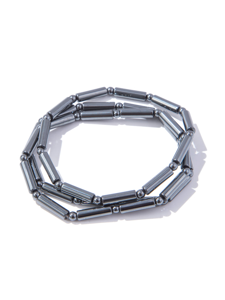 Lilia Bracelet Set - Gunmetal