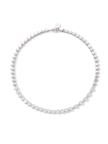 Little Diamond Hearts Necklace