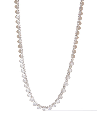 Little Diamond Hearts Necklace