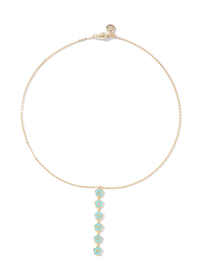 Little Flowers Necklace - Turquoise