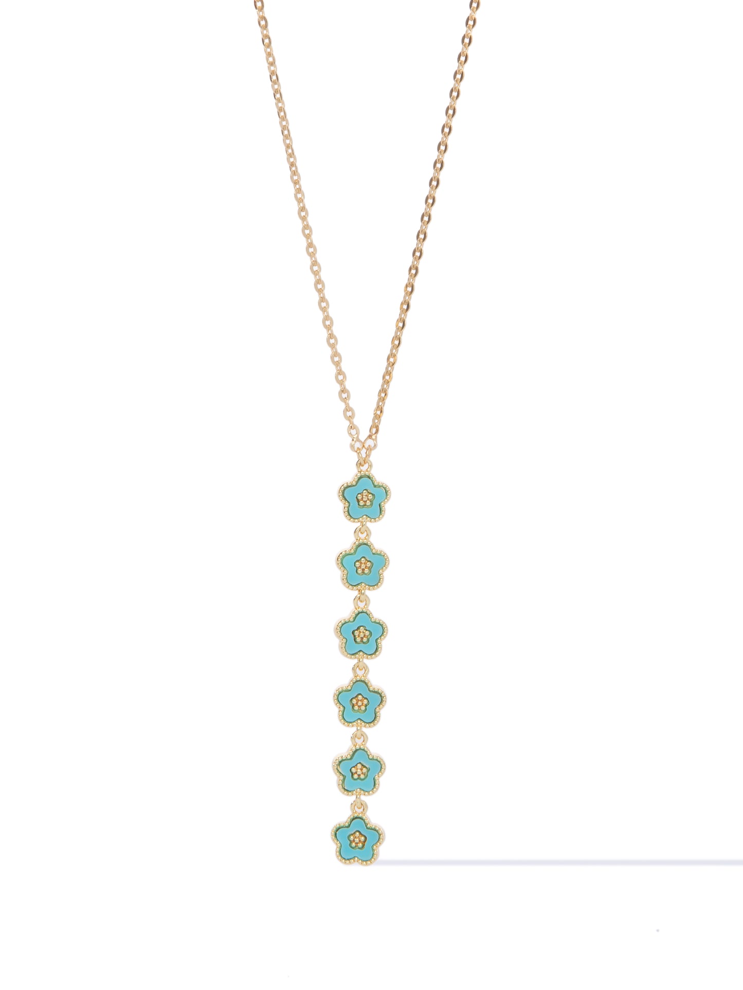 Little Flowers Necklace - Turquoise