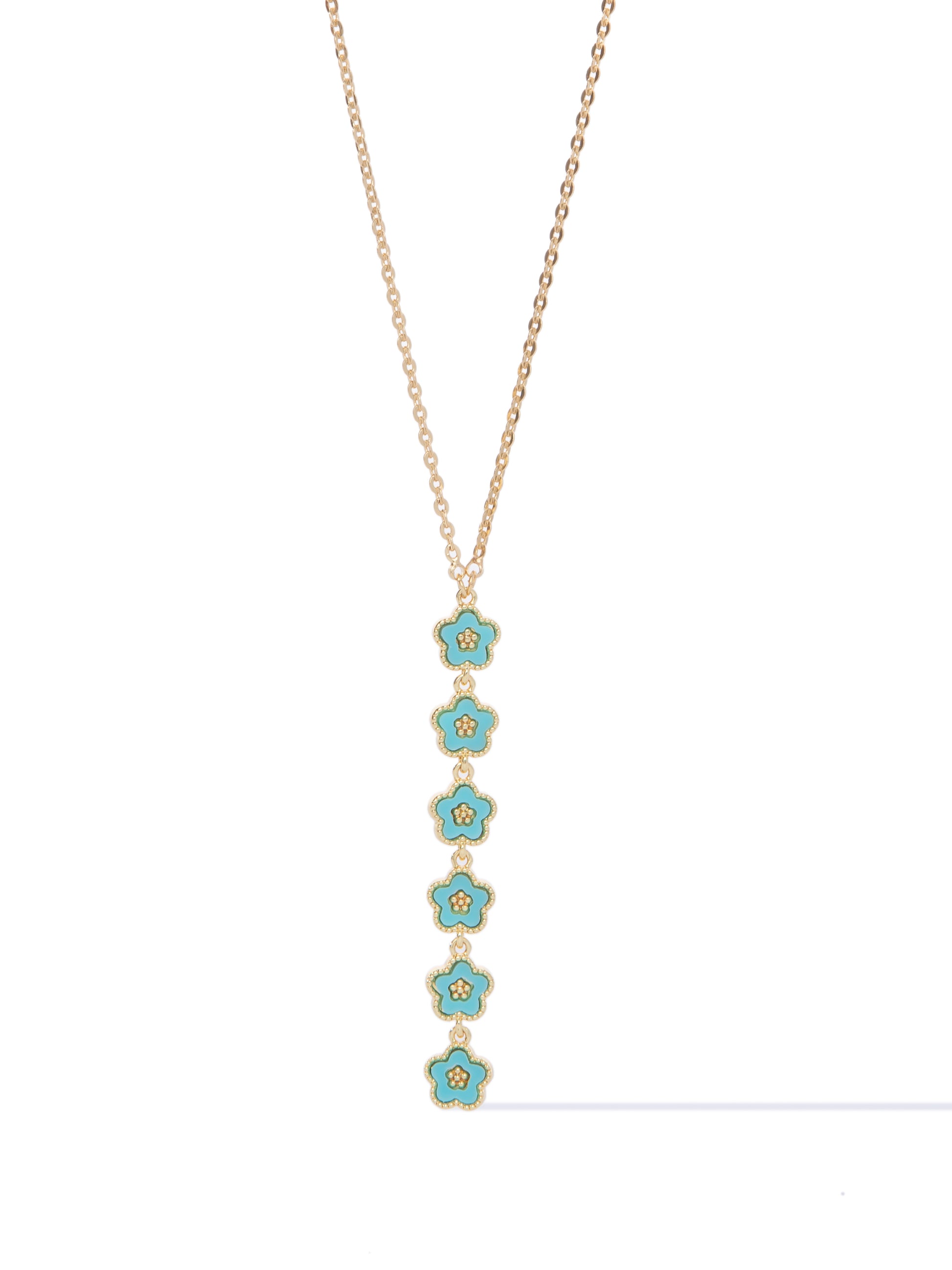 Little Flowers Necklace - Turquoise