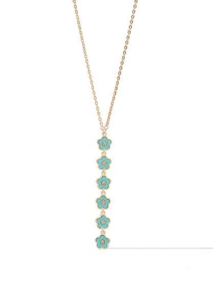 Little Flowers Necklace - Turquoise