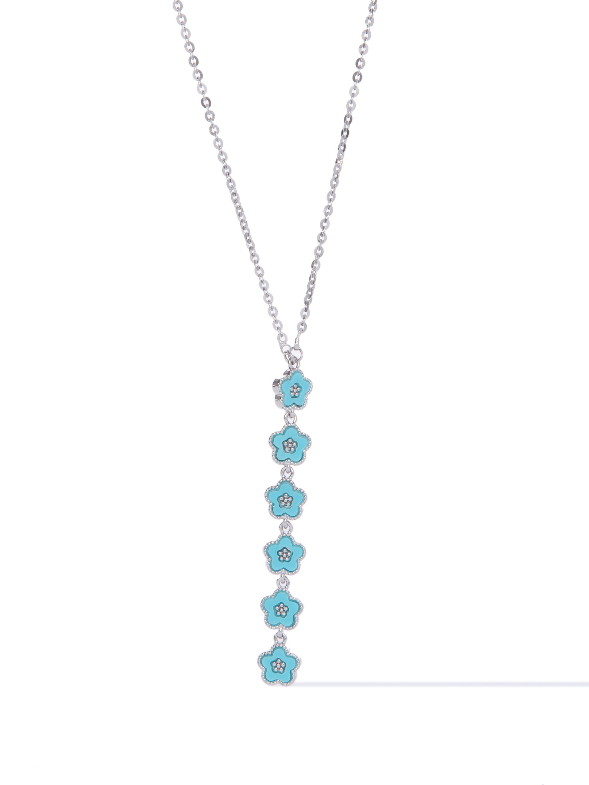 Little Flowers Necklace - Turquoise