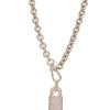 Locked In Time Necklace - Linen