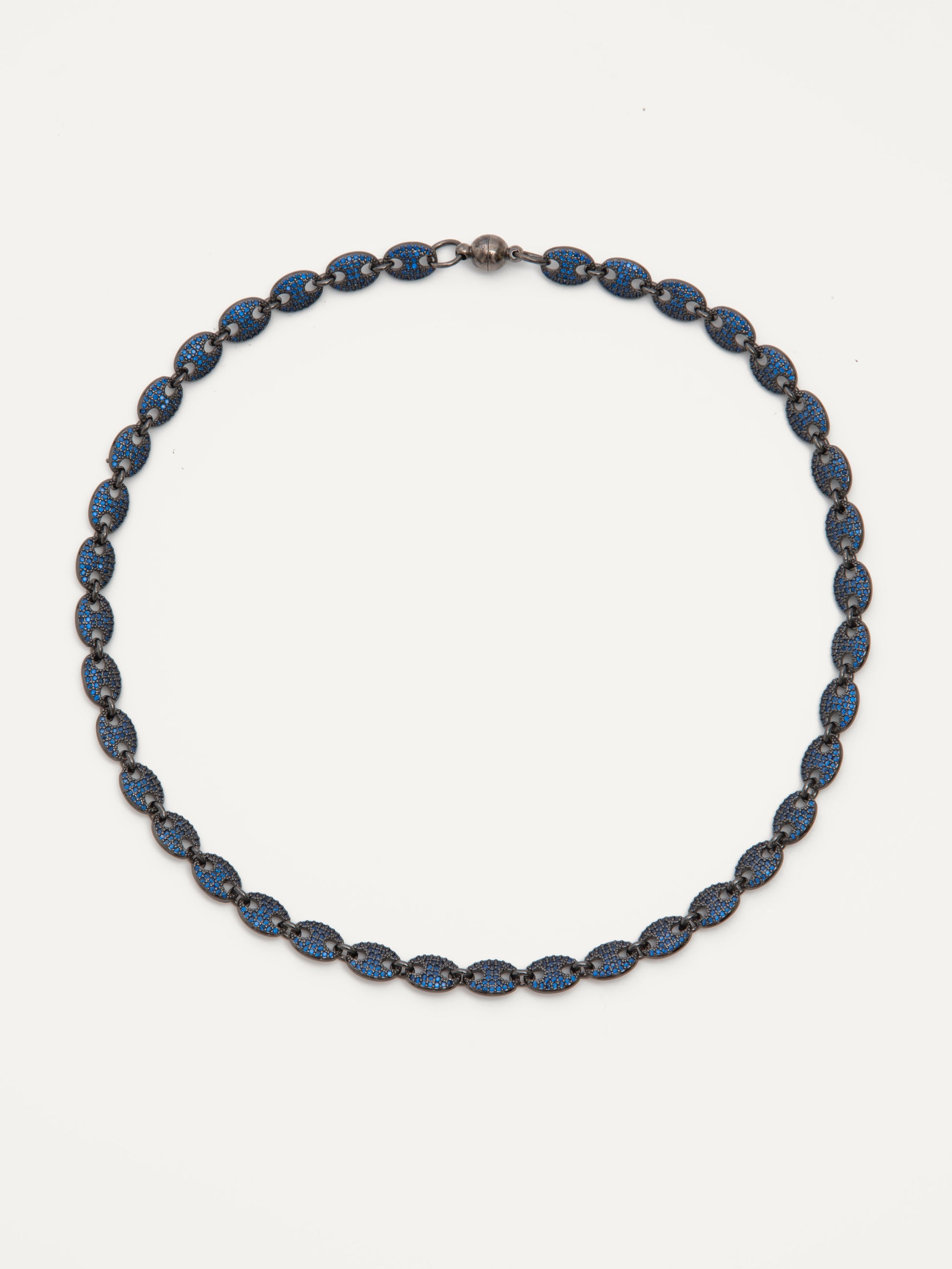 London Necklace - Gunmetal Navy