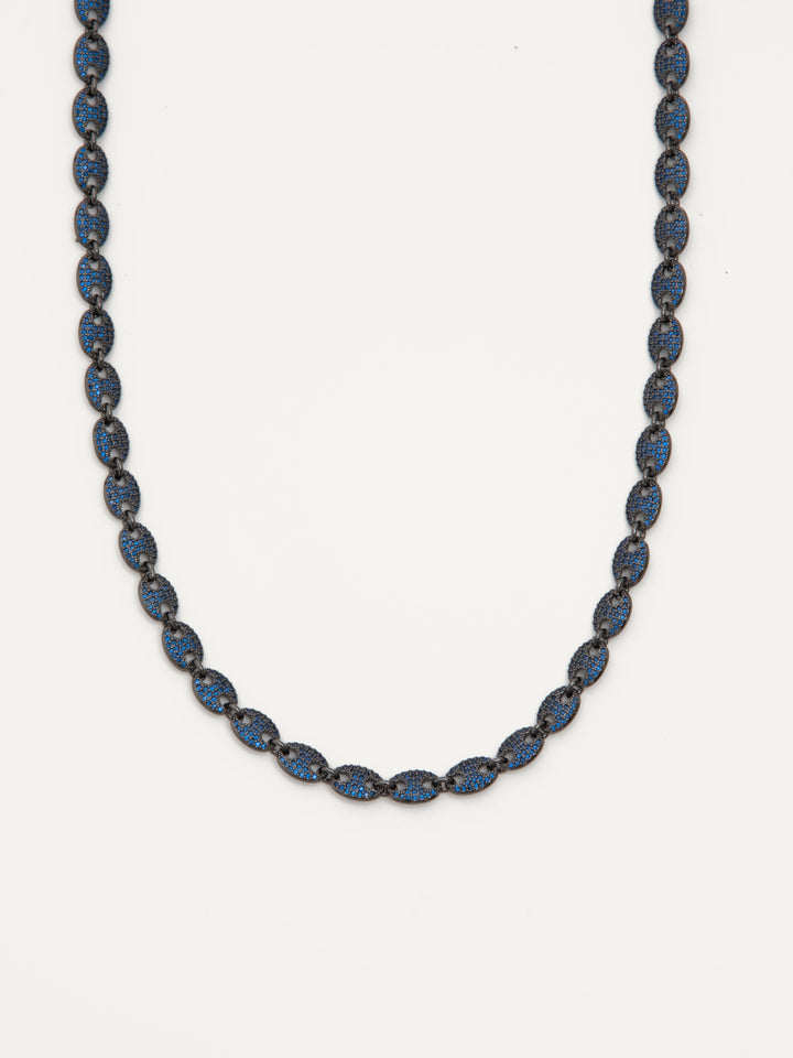 London Necklace - Gunmetal Navy