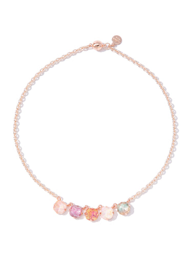 Los Angeles Necklace - Light Rose Gold Rose Garden
