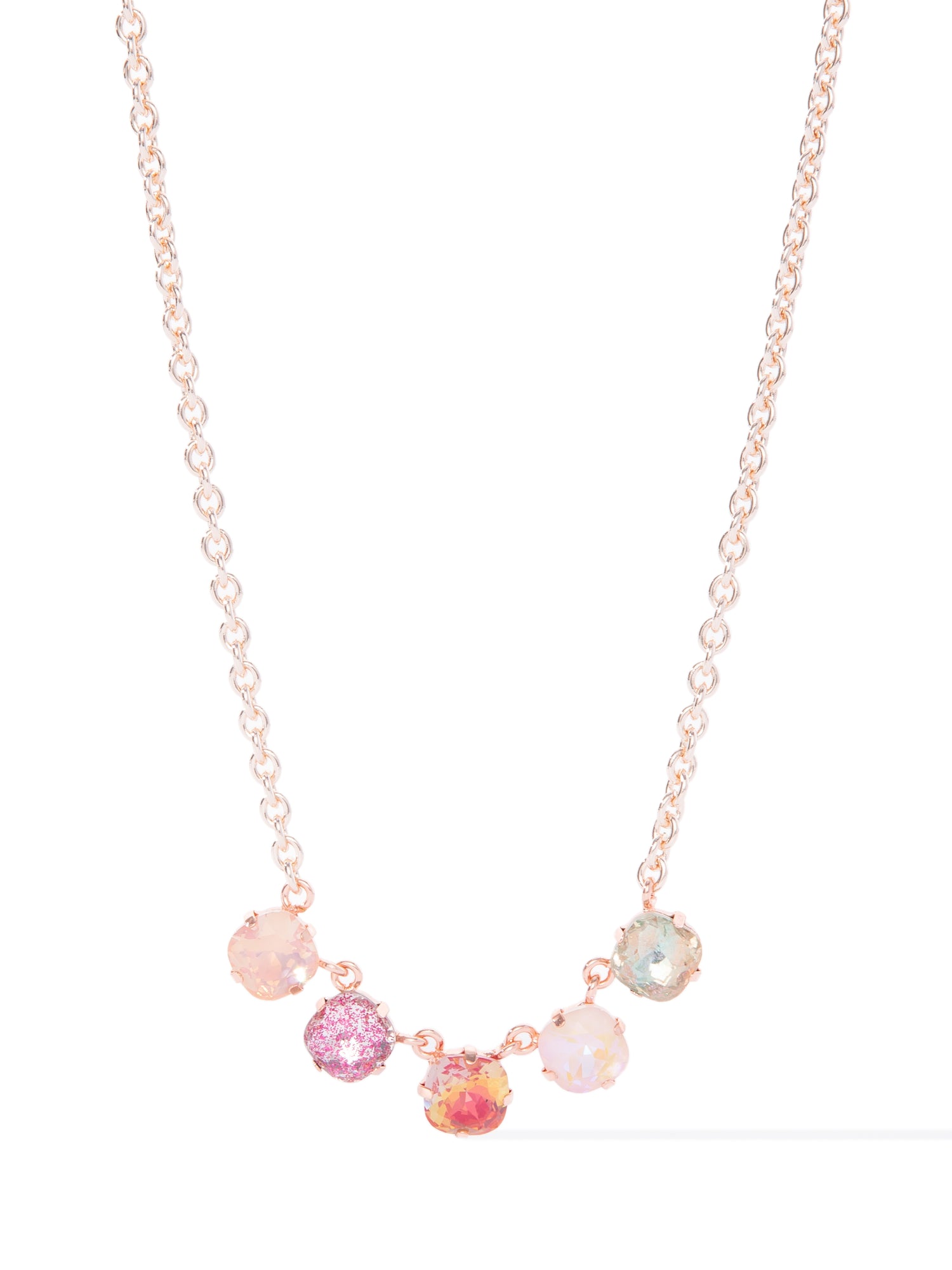 Los Angeles Necklace - Light Rose Gold Rose Garden