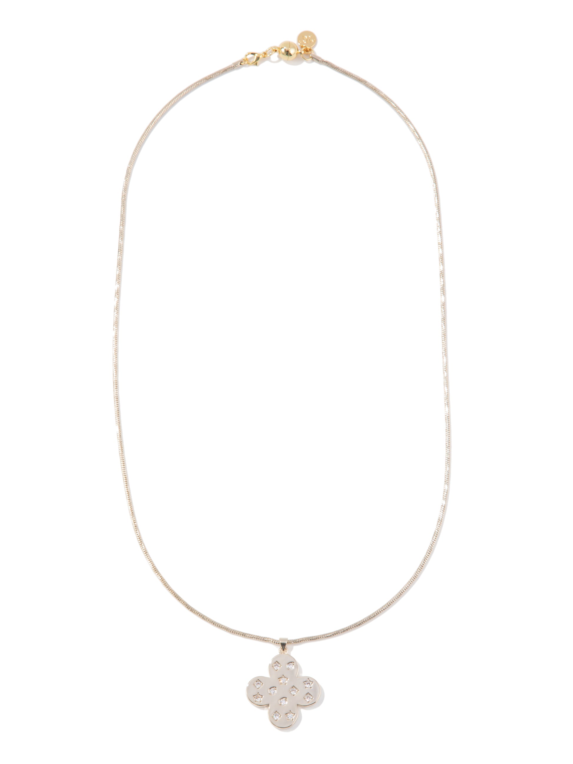 Louie Goes To Paris Necklace - Metallic Linen