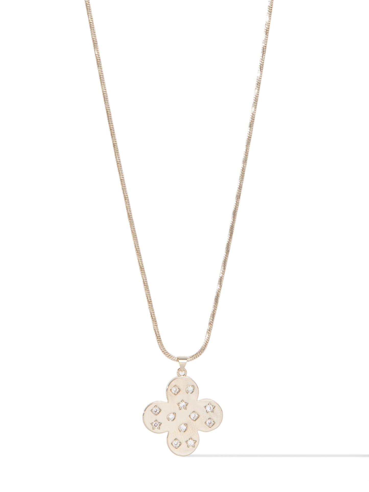 Louie Goes To Paris Necklace - Metallic Linen