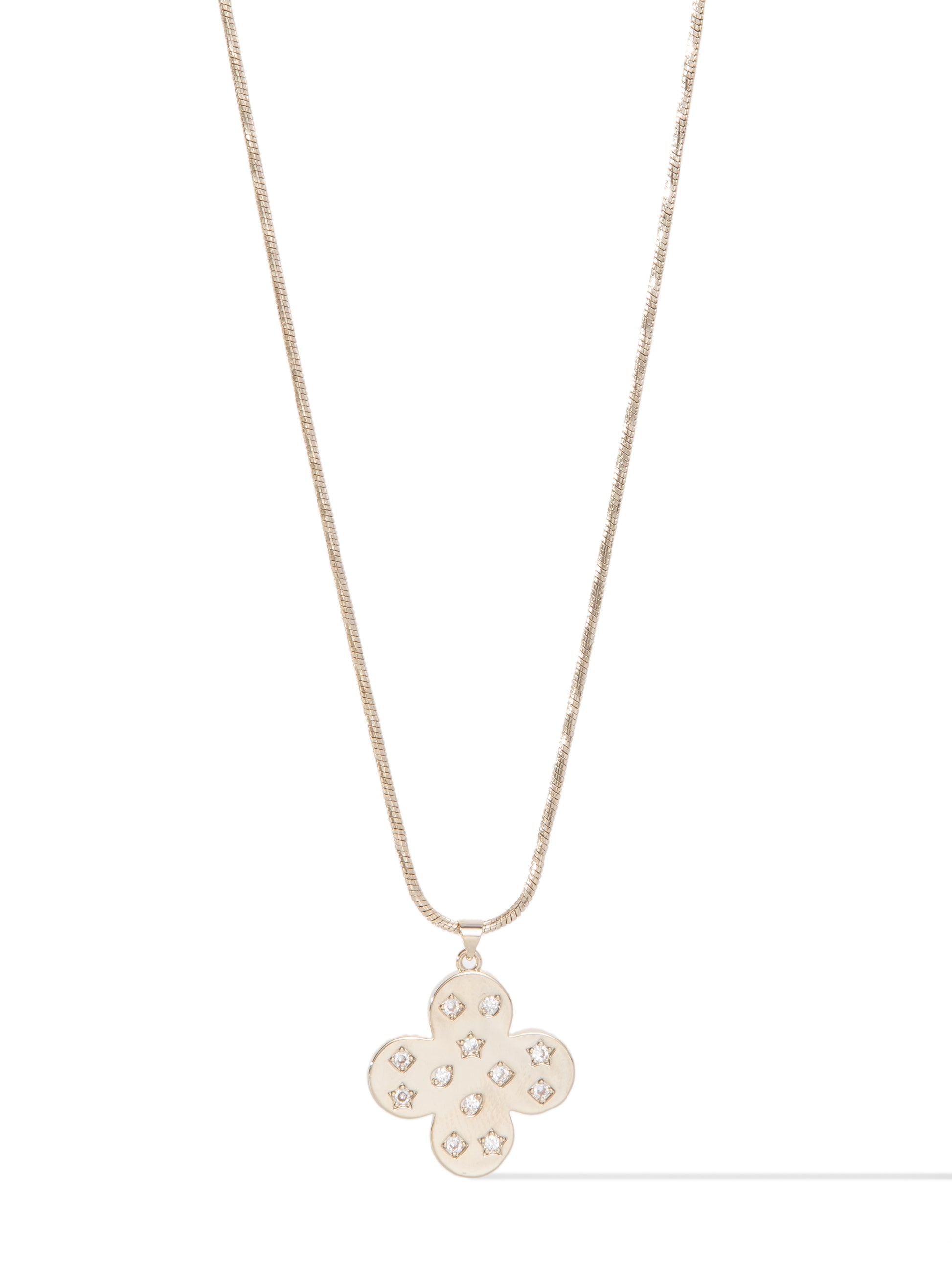 Louie Goes To Paris Necklace - Metallic Linen