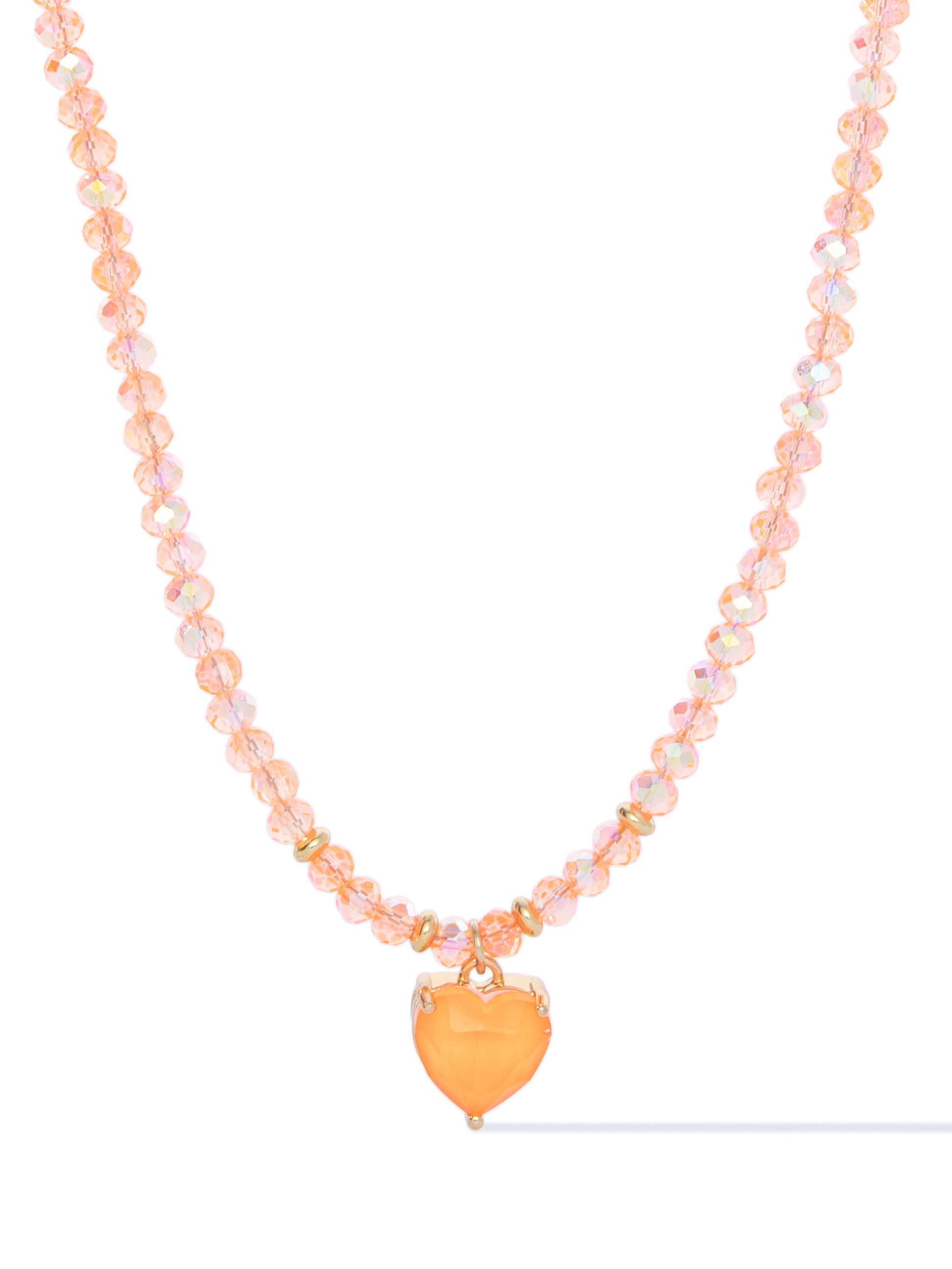 Lover Necklace - Neon Coral