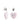 Loving Gaze Earrings - Liquid Metallic Pearl White Tickle Me Pink