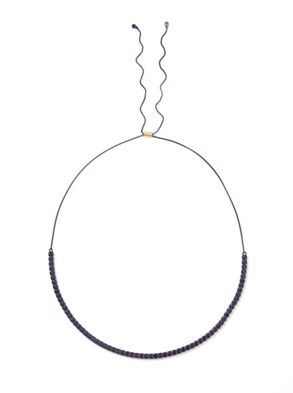 Walk This Way Necklace - Liquid Metallic Royal Crown