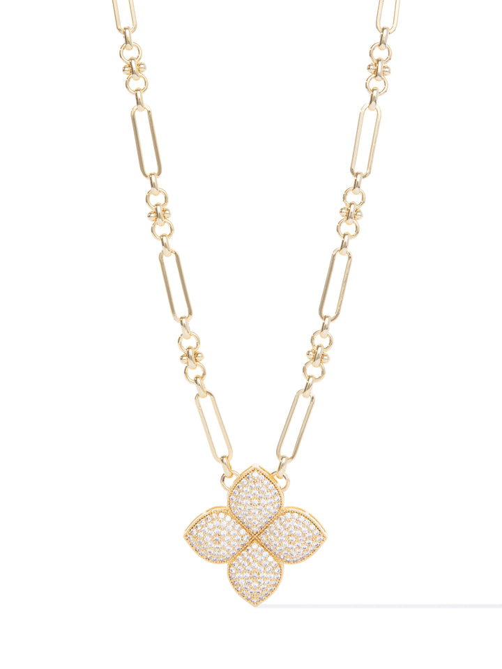 Lucky Bloom Necklace - Metallic Moonlight