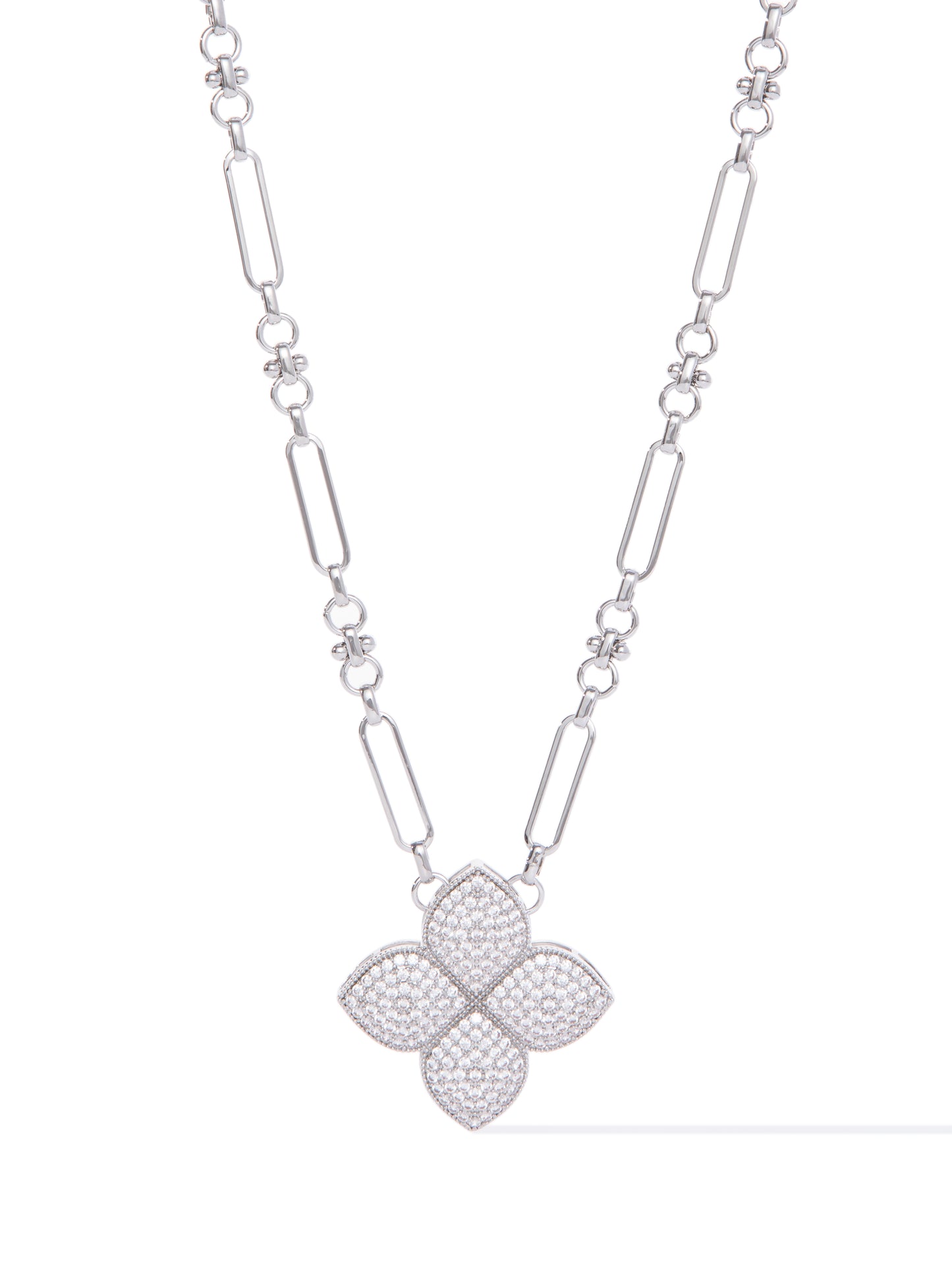 Lucky Bloom Necklace - Silver