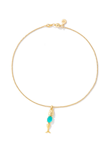 Lucky Catch Necklace - Gold